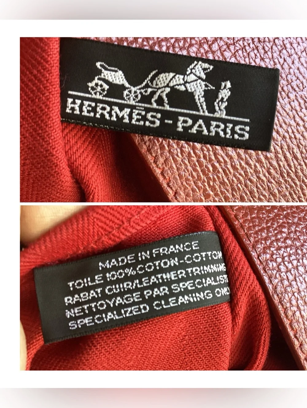 Hermès Hermes Valparaiso GM Tote bag - Red